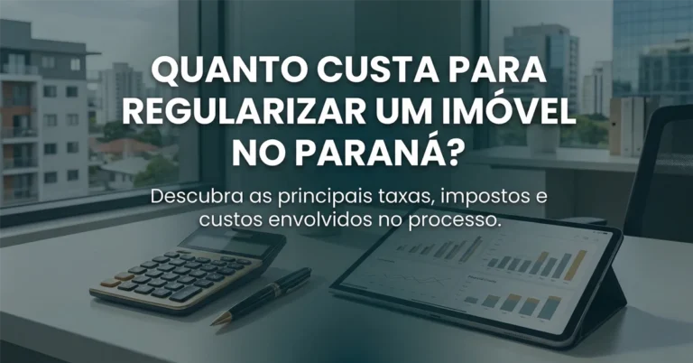 Quanto custa para regularizar um imóvel no Paraná