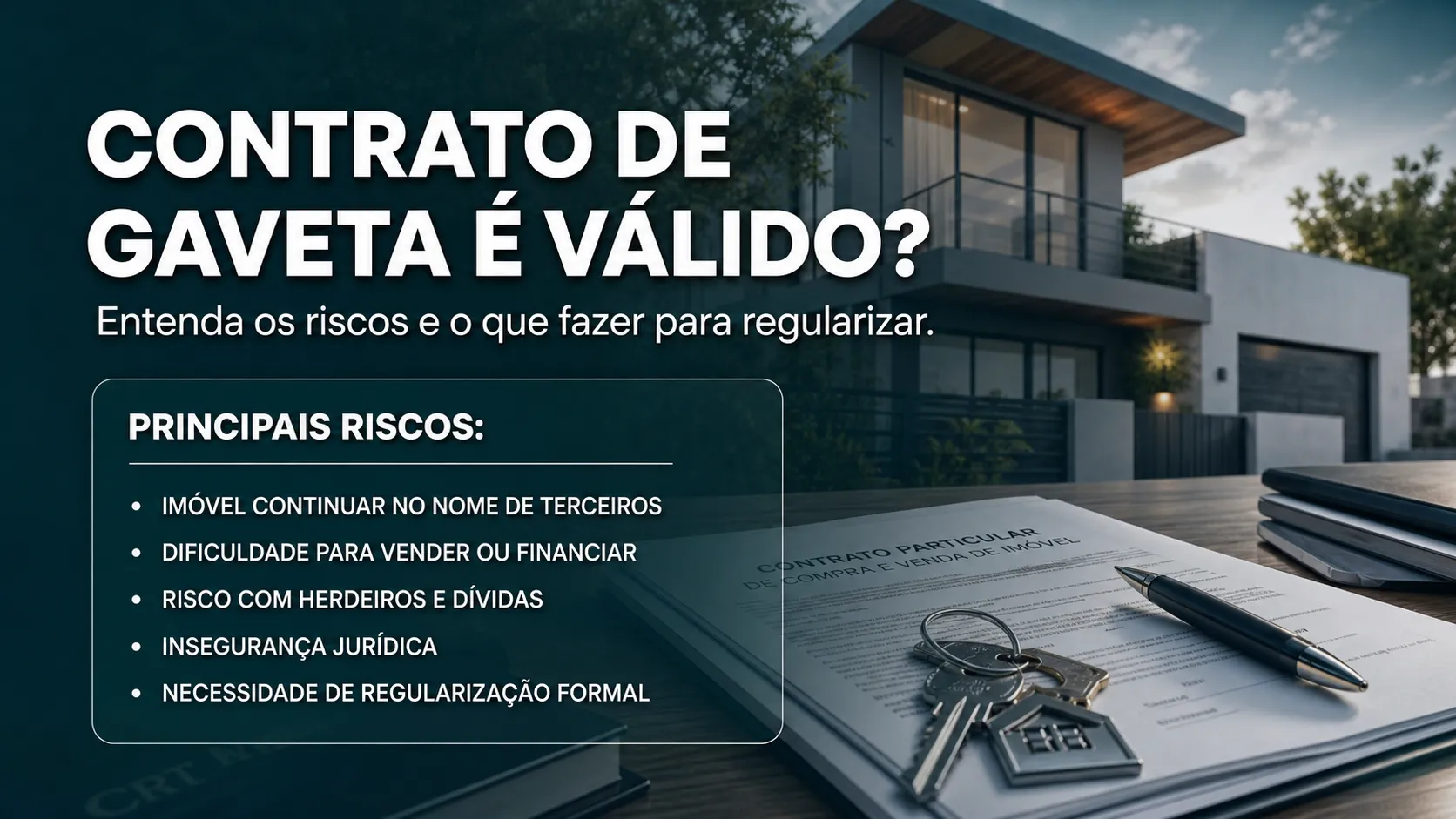Contrato de gaveta é válido e quais os riscos de não regularizar o imóvel