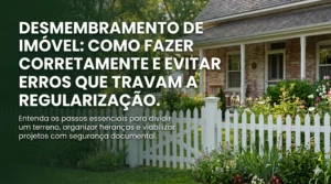 Desmembramento de imóvel como fazer corretamente