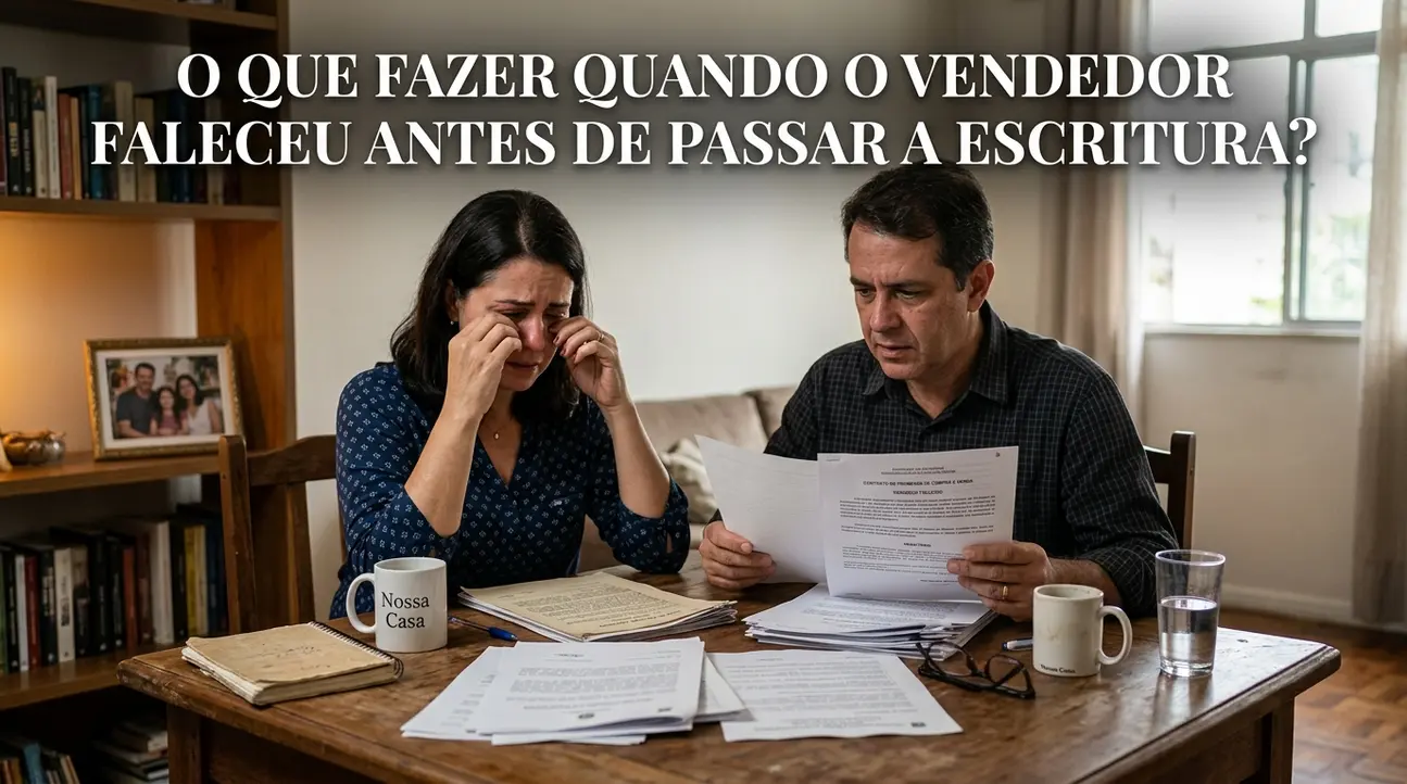 Documentos de imóvel: contrato e matrícula - vendedor faleceu antes de passar a escritura